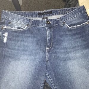 Calvin Klein Slim Boyfriend Fit Distressed Jeans